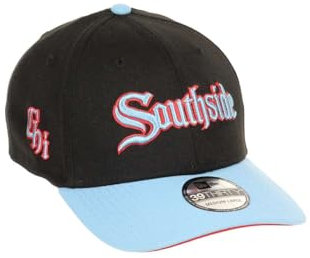 New Era Chicago White Sox MLB Chicago Sidepatch Two Tone Black Blue 39Thirty Stretch Cap - S-M