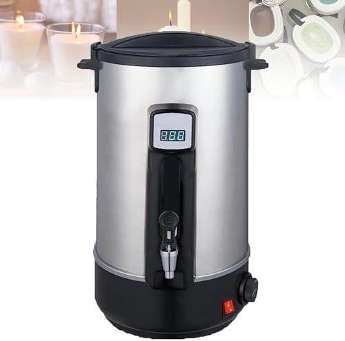 Hydravex Large Wax Melter for Candle Making, 8L/10.8L/12L/16L/20L/30L/45L Candle Wax Melting Pot Professional Electric Stainless Paraffin Wax Heater, Soy Wax Melting Tank,30L