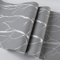 Beswitory Grey Wallpaper 3D Embossed Silver Branch Glitter Wallpaper Modern Minimalist Non-Woven Curve Patterns for Adults Kids Bedroom Living Room Lounge TV Backdrop Hallway and Stairs