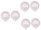OSALADI 6 Stk bmi Maß bmi rechner Messung Mittel Maß body measure tape Körpermaß Tape Taillenumfang Maß Körpermaß BMI Berechnungsband pp Weiß