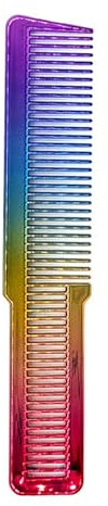 Gabri Flat Hair Comb Top Comb Barber Styling Hair Cutting Durable Detangler - Professional Hairdressing Tools, Anti Static Heat Resistant, Strong & Durable (Rainbow Effect 20cm, Classic)