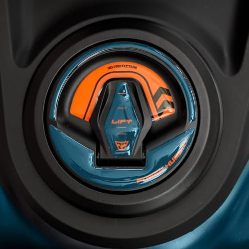 Resin Bike Aufkleber Motorrad Kompatibel Mit KTM Duke 125 2024. Schutz Motorrad Tankdeckelschutz vor Stößen und Kratzern. Aufklebersatz 3D-Harzklebstoff - Stickers Made in Italy