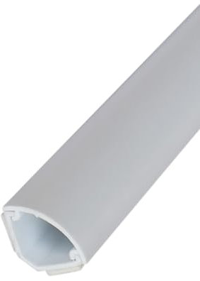 Kit de gestion de câbles électriques d'angle pour sol, plinthe, plafond, cache-câble, cache-câble, goulotte de câble, 12 mm x 5 mm x 12 mm, blanc