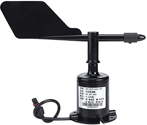 360-Grad-Windsender, Wandler, Windgeschwindigkeit, Anemometer, Instrumente für Umgebungswetter, 0–10 V, 0,7 M, Patchkabel, Windsensor, Windwandler, Windsender, Windrichtung