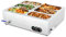 WILPREP Commercial Electric Food Warmer, 37L Large Buffet Server with 6 Pans and Lids for Catering Restaurants Parties, 1500W Stainless Steel Bain Marie with Adjustable Temperature