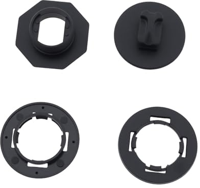 Briny River 4x Clips de Fixation pour Tapis de Sol de Voiture en Plastique Compatible avec HONDA Noir