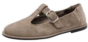 Tamaris Damen Ballerinas Leder, beige, 38 EU