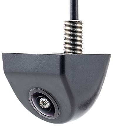 Ampire KCX801 Mini HD Farb Rückfahrkamera für Aufbau oder Unterbau Montage mit 140° horizontaler Weitwinkel-Linse, Spiegelung (Frontkamera) und Hilfslinien (EIN- und ausschaltbar)