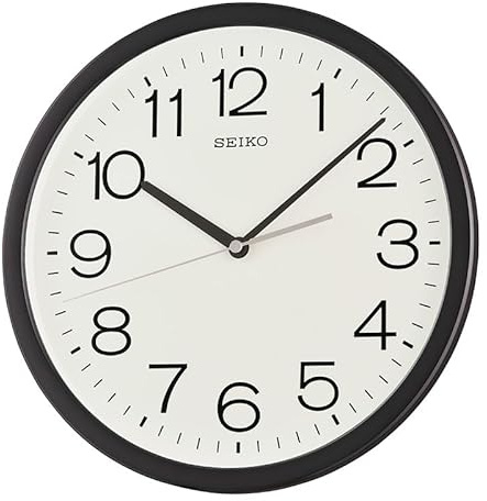 Seiko Clock Wall Clock Black