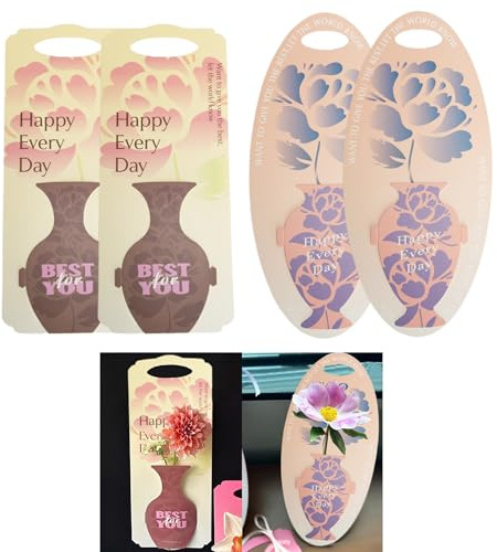 Syiyunarn Sacchetti Regalo Scatola Per Confezionare Bouquet Singoli - 4 Pezzi, Confezione Floreale, Adatta Varie Ricorrenze, Feste, Regali, Singolo da Regalare ad Amici e Parenti