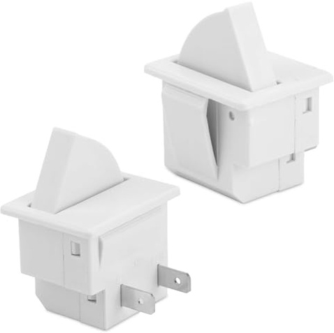 BTFO 2uds Interruptores Luz Puerta Refrigerador, Repuestos Refrigerador para Interruptor Luz de Puerta de Frigo Original Compatibles con GE Maytag Amana Dietrich y Admiral