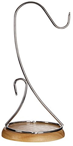 Premier Housewares Banana Holder /Hook /Chrome Banana Stand - Silver,H35 x W16 x D16cm