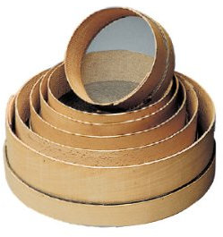 Panetta Casalinghi Madera colador de Malla Fina, Color Beige, 20 cm, Madera, Beige, 24 cm