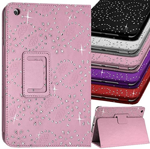 Seluxion – Carcasa Funda para Apple iPad 1, iPad 2, iPad 3, iPad 4, mini, estilo diamante color Rose Apple iPad mini