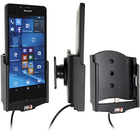 Brodit Gerätehalter 513829 | Made IN Sweden | mit Ladefunktion für Smartphones - Microsoft Lumia 950