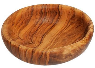 Knabberschale 9 cm Knabber Nuss Chips Schale mit schöner Maserung Unikate aus Oliven Holz