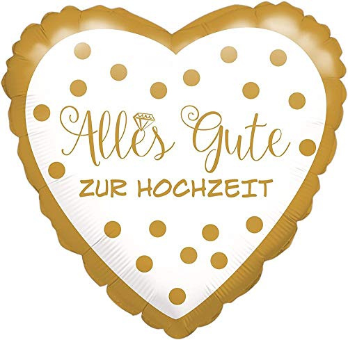 Amscan 3771301 Folienballon Hochzeit
