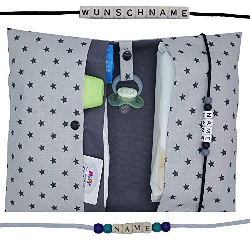 Große Windeltasche XXL mit Name Wickeltasche