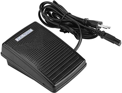 Yinong Nähmaschine Fußpedal Controller,Universal Home Nähmaschine Fußschalter Pedal Variable Speed ​​Controller mit Netzkabel (EU-Stecker)