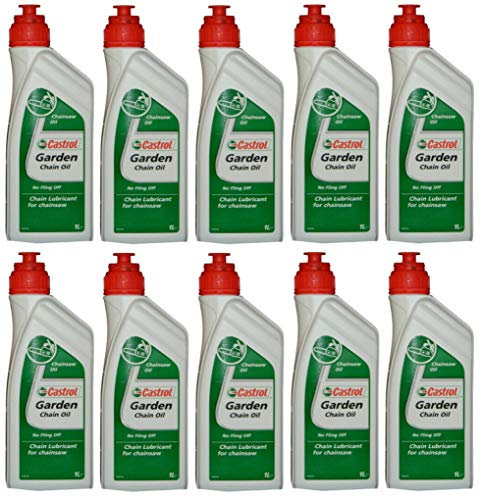 RS Castrol Aceite para cadena de jardín, lubricante para cadena de motosierra, 10 litros