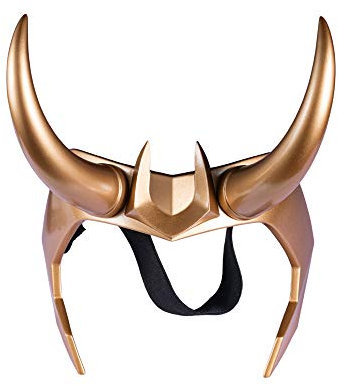 Chiefstore Loki Helm Loki Krone Crown Harz Horns Neue Cosplay Kostüm Kopfbedeckung Maske für Erwachsene Herren Halloween Merchandise Zubehör