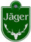 Schilderio Premium Saugnapfschild Schild Jäger 3 mm Acrylglas ca 90 x125 mm Jagd Schild Auto mit 1x Saugnapf 30 mm Autoschild Jaeger zur Befestigung an Autoscheiben von innen