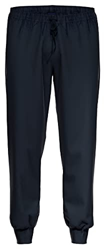 Ammann - Organic Cotton - Mix & Match - Schlafanzug-Hose mit Bündchen lang (L Dunkelblau)