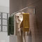 Wandgarderobe mit Kleiderstange, Edelstahl, 60 cm breit - PHOS Design