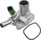 Frankberg 1x Thermostatgehäuse mit Dichtung Kompatibel mit 500 312 2007-2020 Panda 169 2007-2012 KA RU8 2008-2016 Ypsilon 2009-2020 Replace# 55202371