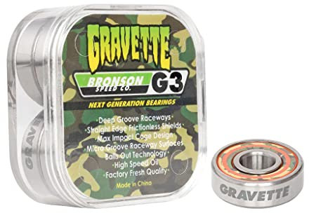 Bronson Skate Skateboard Lager Bearings David Gravette pro bearing G3