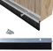 Buystarget Aluminium Door Brush Seal Strip Draught Excluder Metal Bottom Brush Sweep Bar 25 mm Heat Seal Energy Savings Silver