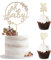 BURGEON Oh Baby Cake Topper Holz, Oh Baby Kuchen Topper, Kuchenstecker Kuchendeko Tortendeko für Babyparty Baby Shower Gender Reveal Partydeko