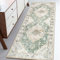 MUJOO Flur-Läufer, maschinenwaschbar, rutschfest, Boho-Läufer für Flur, Eingangsbereich, Küche, Bad, Nachttisch, Retro-Stil, weich, niedriger Flor, 60 x 150 cm, Grün