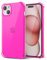 Svanove for iPhone 15 Phone Case Clear, Transparent Crystal Thin Slim Flexible TPU Cover, Non-Yellowing Soft Silicone for Women Girl Cute, Protective Shockproof Bumper, Hot Pink