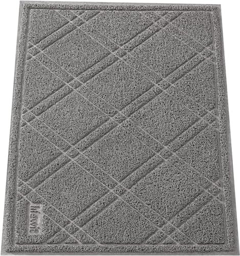 Premium Door Mat 90x60cm Grey Rubber Heavy Duty Non Slip PVC Doormat 24 x 35 Inch