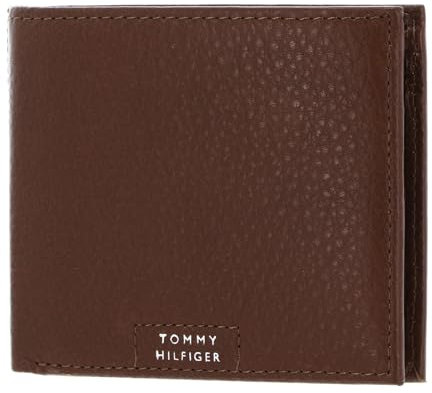 TOMMY HILFIGER TH Premium Leather CC and Coin Wallet Warm Cognac