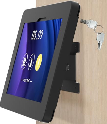Beelta Soporte de pared para tablet Samsung Galaxy Tab A8 con bloqueo antirrobo ajustable BSW101BG