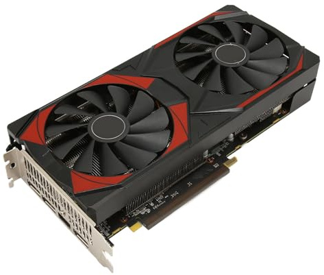 Scheda Grafica RX5700 XT, 8GB GDDR6 256Bit per NAVI XT 7nm 1965MHz 14000MHz 7680x4320 PCI Express 4.0 X16 HDMI 3DP Alimentatore 6+8 Pin Scheda Grafica da Gioco con Doppia Ventola