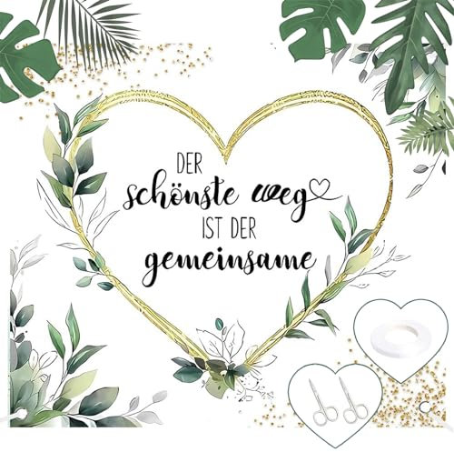 Hochzeitslaken zum Ausschneiden 200x180cm,Hochzeitsherz zum Ausschneiden,Herz Ausschneiden Hochzeit,Hochzeitslaken mit Scheren,für Hochzeitsdekorationen Und Hochzeitsspiele Für Frischvermählte