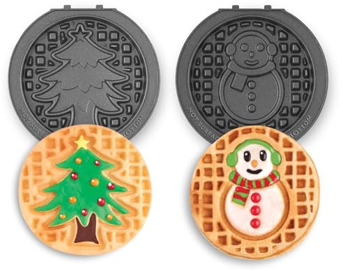 Dash DIWSNE12RM50 2pc Pack Multi Mini Maker System Set of 2 Plates, Aluminum Plastic, Snowman and Tree