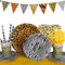 Stoviglie per Feste Leopardato Set, Set di 61 Stoviglie di Carta con Animali Della Giungla, decorazioni per feste a Tema Giungla Piatti Tazze Tovaglioli per Bambini Safari