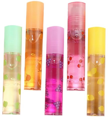 BELLIFFY 5stücke Fruchtaroma Lippenpomade Transparente Lippenpflege Feuchtigkeitsspendende Lippenstifte Für Für Hauttypen Geeignet