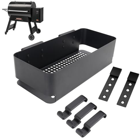 BAC642 P.A.L. Pop-and-Lock-Aufbewahrungsbehälter, Zubehör für Traeger Timberline, Ironwood XL, Flatrock-Grill, Smoker-Pellet-Aufbewahrung und 3 Haken für Ironwood 885 650, Pro 22/34 Serie, Z-Grills