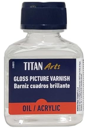 TITAN ARTS - BARNIZ CUADROS BRILLANTE TITAN 100 ML
