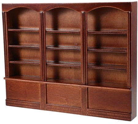 JOINPAYA Miniatur Bücherregal Für Puppenhäuser Elegante Aufbewahrungslösung Für Wohnzimmer Schlafzimmer Und Esszimmer Dekoration Und Zubehör Für Puppenhausgestaltung