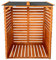 Lendo Online Abri Bûches Extérieur en Bois Traité avec Toit Bitumé – Rangement Bois Cheminée 118x59x158 cm – Porte-Bûches en Bois pour Jardin (Brun Miel)