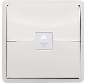 Télécommande Boitier Vide Bubednorff - Compatible Volet Roulant Raadio - Coque de Remplacdement - Couleur Blanche - Vérsion 1
