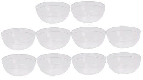 KAILIKETIY 30pièces Bol Masque Visage Pvc Transparent Semi-opaque Résistant Léger Bols Mélangeurs Flexibles Pour Soin Esthétique Domicile