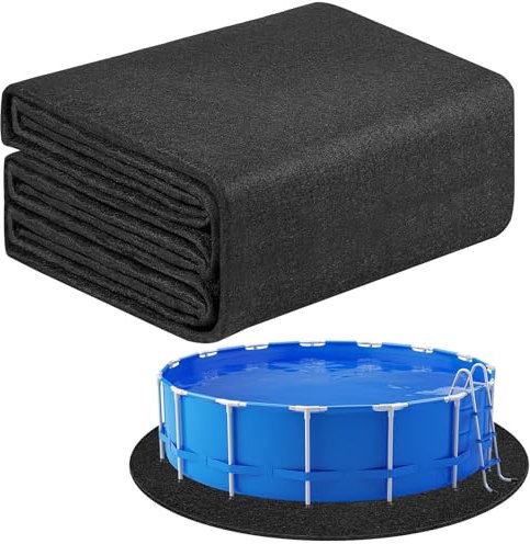 Revêtement de Piscine Rond épais pour piscines Hors Sol, Tapis de Sol pour Piscine Hors Sol, Rembourrage sous Le Sol de la Piscine, Tapis pour équipement de Piscine (3.7 M)