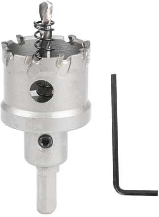 SUQIN Seghe a Tazza in Carburo 42mm,TCT Punta in Carburo Pesante,Fresa a Tazza Con Tungsteno Per Acciaio inossidabile, Metallo, Ferro,Lega, Rame, Legno